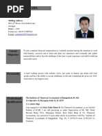 Sajib Saha CV