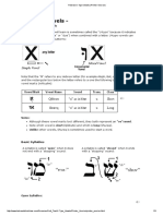 Hebrew U-Type Vowels