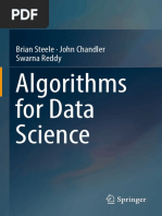 Algorithms For Data Science 1st Brian Steele (WWW - Ebook DL - Com)