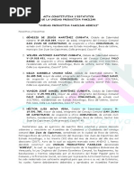 Acta Constitutiva Estatutaria para Unidades Productivas Familiares (Actualizado)