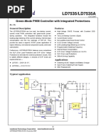 LD7535/LD7535A: Green-Mode PWM Controller With Integrated Protections