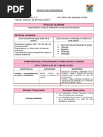 Impacto Ambiental Sesión de Aprendizaje