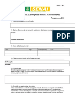 Formulário Pesquisa Anterioridade - Modelo