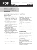 Netw Rks Chapter Summary: Essential Questions