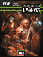 Advanced Race Codex: Dwarves