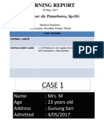 Morning Report: Supervisor: Dr. Punarbawa, SP - OG