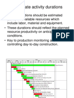Activity Durations