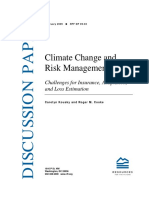 Climate Change and Risk Management Challenges For Insurance Adaptation and Loss Estimation