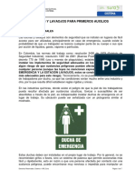 Duchas y Lavaojos para Primeros Auxilios