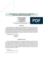 Absorción de Nutrientes en Melon PDF