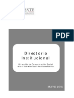 Directorio Institucional Del ISSSTE