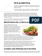 Dieta Alimenticia Según La Edad Parte 2