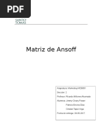 Matriz de Ansoff 