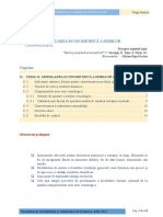 Tema 11. Modelarea Econometrica A Seriilor Cronologice