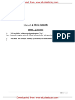 CBSE Class 12 Chemistry - The P Block Elements Assignment