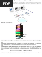 Differences Between Hubs Switches Routers PDF