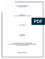 Proyecto Final - Paso IV Fuentes de Energía Alternativa Unad