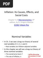 Inflation: Its Causes, Effects, and Social Costs: Chapter 5 Of, 8 Edition, by N. Gregory Mankiw