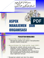 Aspek Manajemen Dan Operasi