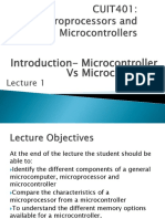 Microprocessors Vs Microcontrollers