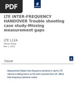 LTE INTER Frequency Handover Trouble Shooting Case