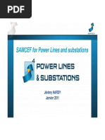 SAMCEF For Power Lines and Substations: Jérémy HARDY Janvier 2011