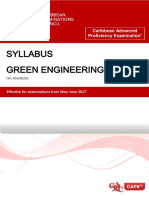 CAPE Green Engineering Syllabus