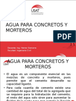 Materiales de Construccion Agua para Concretos y Morteros