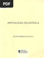 Antologia Filosofica Julio Enrique Blanco