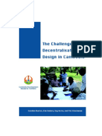 The Challenges of Decentralisation Design in Cambodia PDF