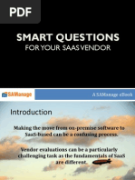 Smart Questions For Your SaaS Vendor