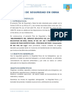 Plan de Seguridad y Salud Ocupacional Villa Del Lago