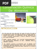 Conservación Química de Alimentos