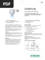 Regin CO2DT Duct Mount CO2 Sensor PDF