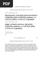 Hongkong and Shanghai Banking Corporation Limited vs. Catalan