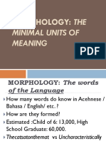 Lecture 2 - Morphology