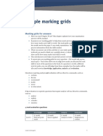 Sample Marking Grids