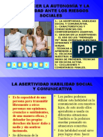 Asertividad y Riesgos Sociales