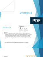 Dyscalculia