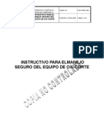 Instructivo para El Manejo Seguro de Equipos de Oxicorte