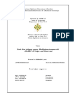 Etude D Un Bâtiment A Usage D Habitation Et Commercial SS+RDC+09 Étages en Béton Armé PDF