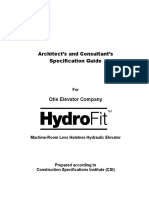 Architect's and Consultant's Specification Guide: Otis Elevator Company