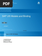 SAP UI5 Models and Binding: TCS Internal