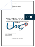 Trabajo Sobre Accion Cambiaria Mercantil