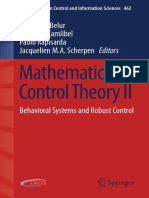 (Madhu N. Belur) Mathematical Control Theory II Behavioral Systems and Robust Control (PDF) (Zzzzz) (BЯ)