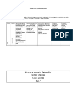 Planificación Jornada Extendida