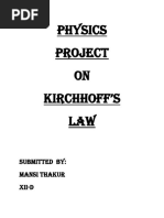 Physics Class 12 Project