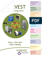 Juice Wine Cider Making Pricing 2016