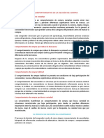 Tipos de Comportamientos en La Decisión de Compra