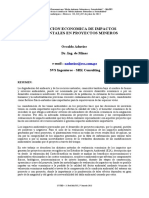 Valoracion Economica de Impactos Ambientales en Proyectos Mineros